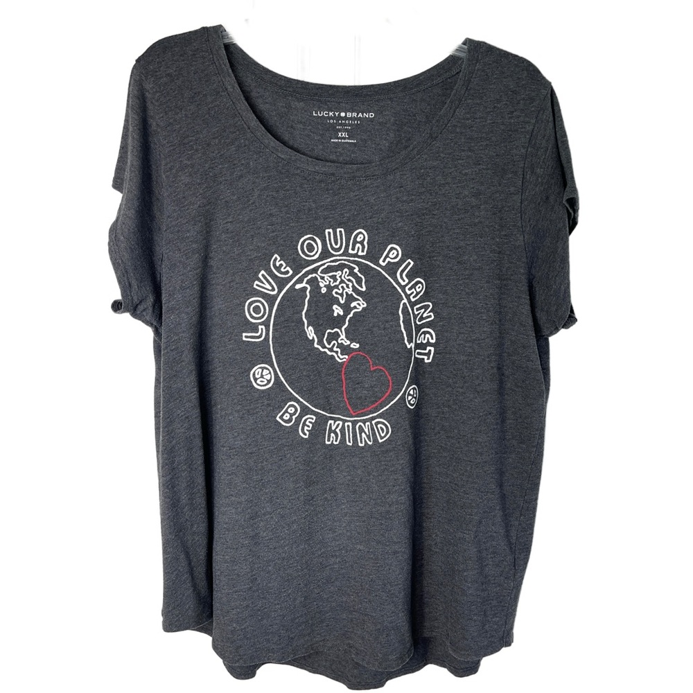 Lucky Brand Charcoal Graphic Tee XXL